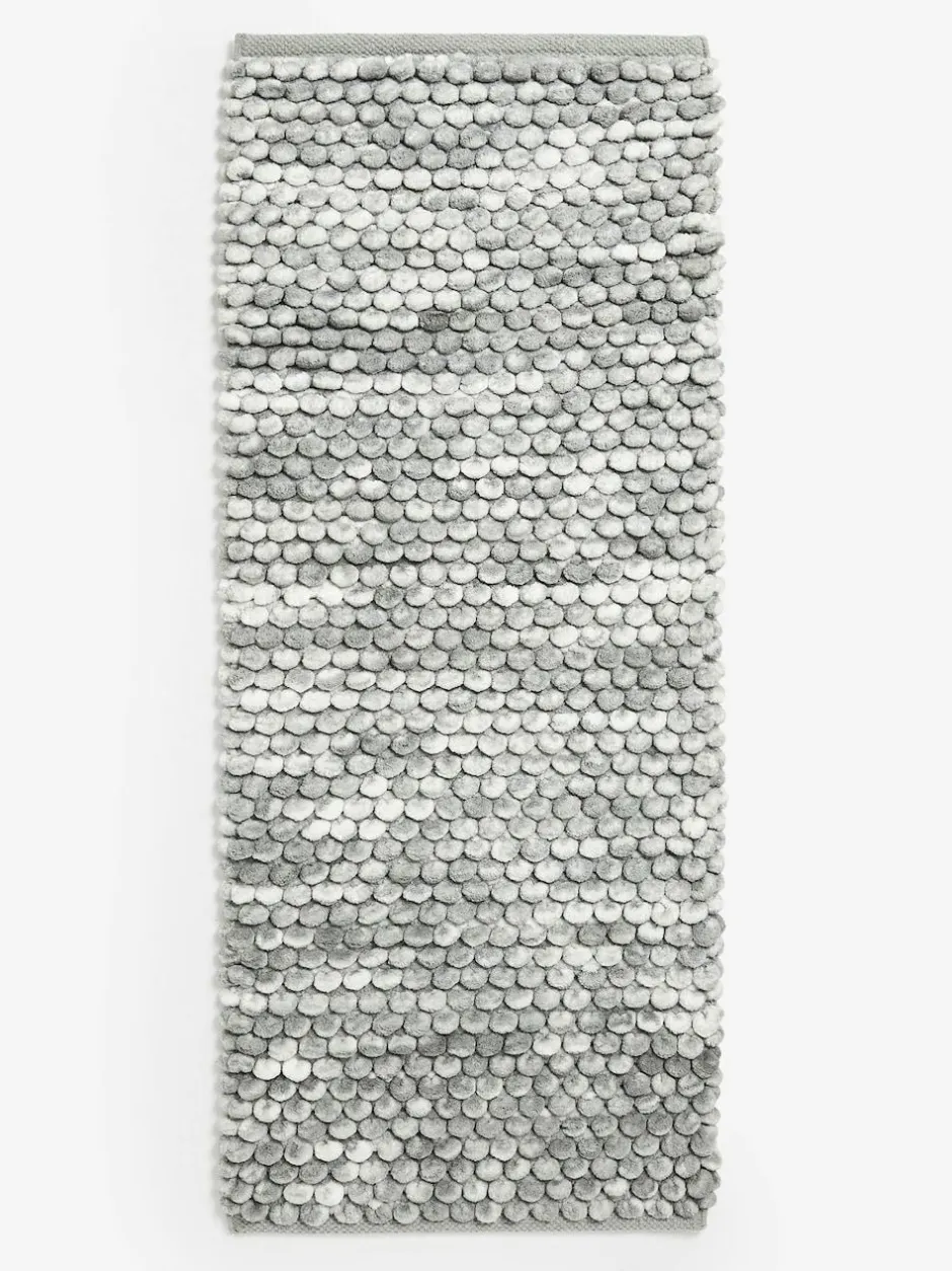 Next Giant Bobble Runner Bath Mat Grey Marl Best