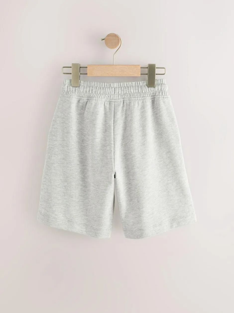 Next Loose Fit Basic Shorts (3-16yrs) Grey Marl Sale
