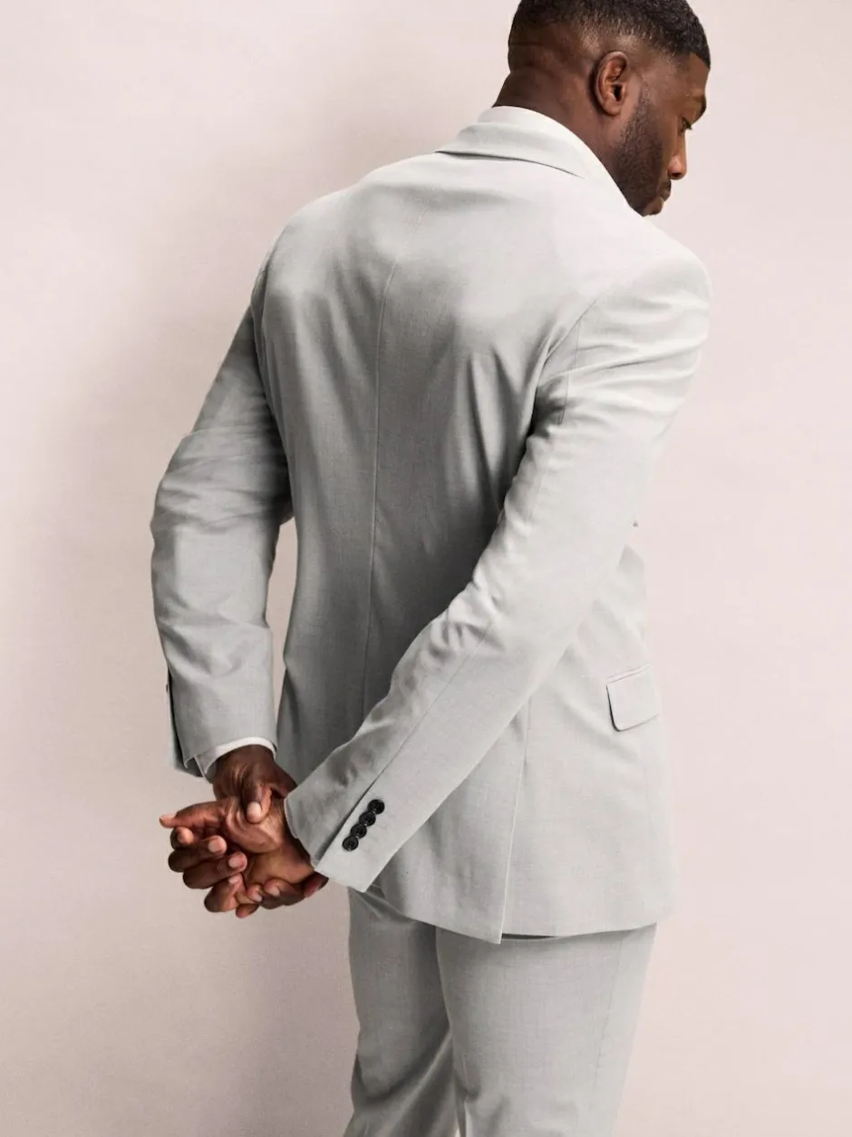 Next Muscle Fit Motionflex Stretch Suit Jacket Grey