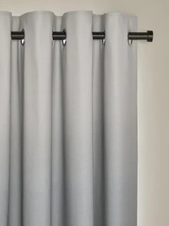 Next Eyelet Blackout Curtains Grey Ombre Outlet