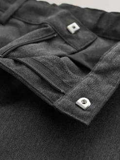 Next Plus Waist Straight Leg School Trousers (3-17yrs) Grey Outlet