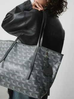 Next Grey Printed Shoulder Bag Online
