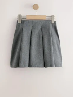 Next Pull on Jersey Stretch Pleated School Skirt (3-17yrs) Grey Outlet