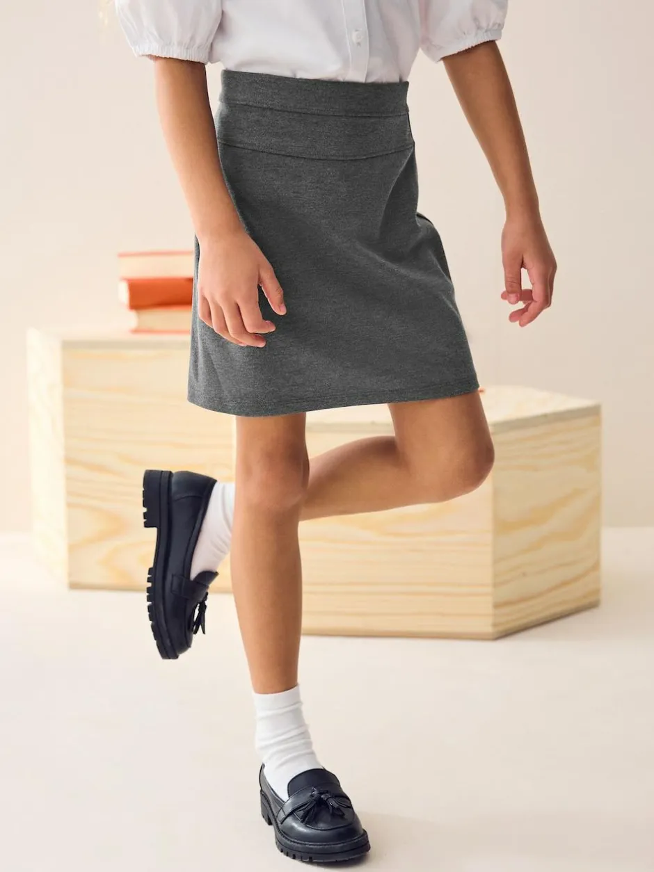 Next Pull-On Jersey Stretch School Pencil Skirt (3-18yrs) Grey Sale