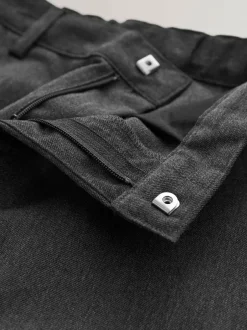 Next Regular Leg Pull On Waist School Trousers 5 Pack (3-17yrs) Grey Clearance