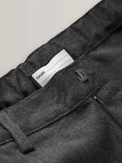 Next Regular Leg Pull On Waist School Trousers 5 Pack (3-17yrs) Grey Clearance