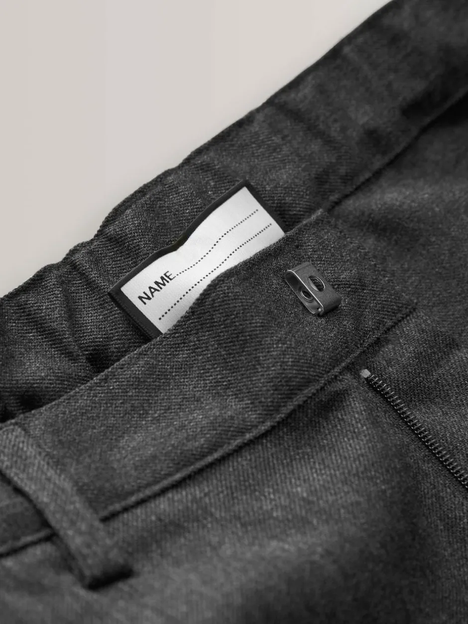 Next Regular Leg Pull On Waist School Trousers 5 Pack (3-17yrs) Grey Clearance