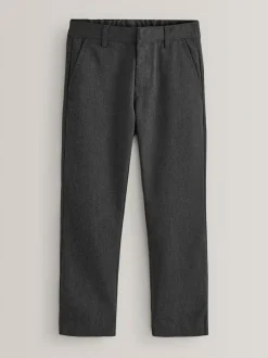 Next Regular Leg School Trousers 2 Pack (3-17yrs) Grey Discount