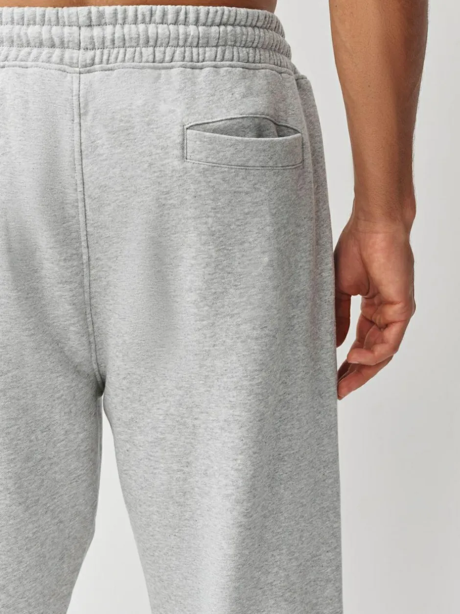 Next Relaxed Fit Slim Fit Brushback Heavyweight Joggers Grey