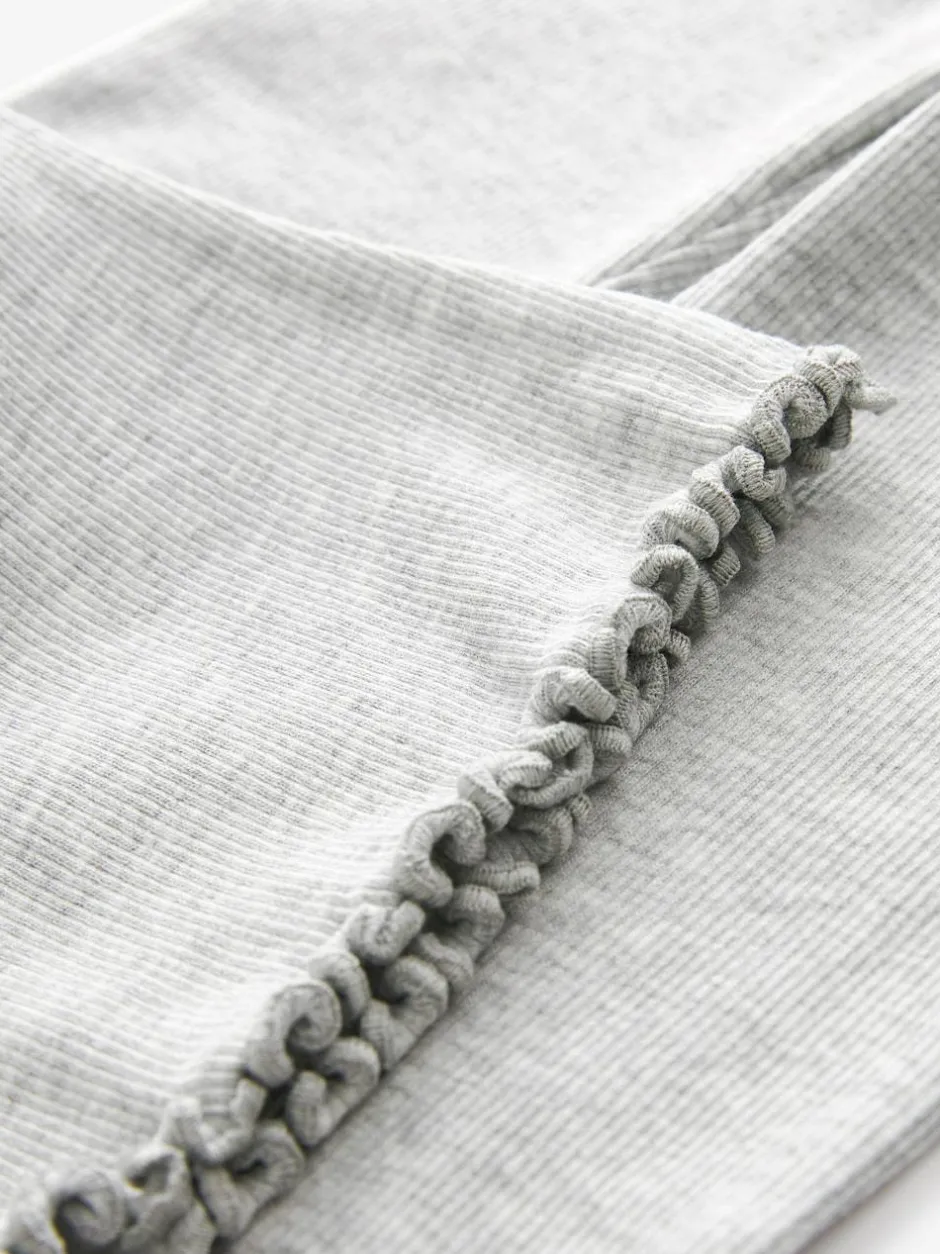 Next Grey Rib Flare Leggings (3mths-7yrs) Discount