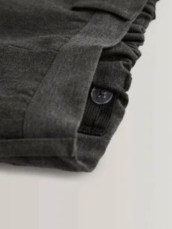 Next School Pull On Waist Straight Trousers (3-17yrs) Grey Hot