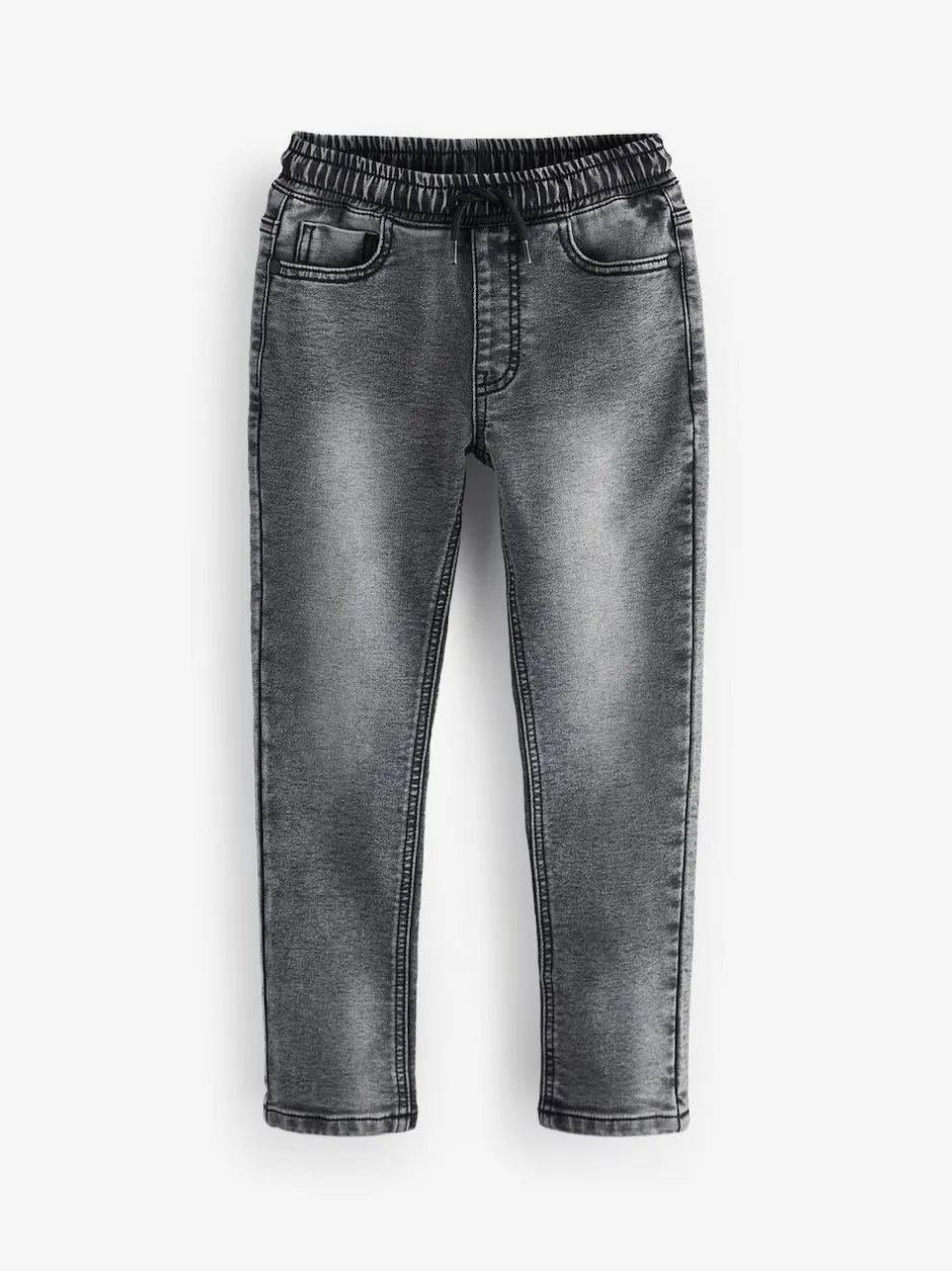 Next Skinny Fit Stretch Elasticated Waist Jeans (3-16yrs) Grey New