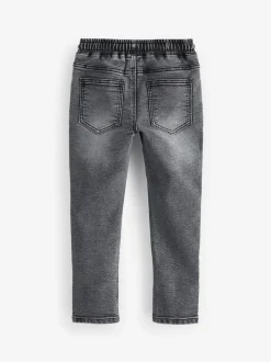 Next Skinny Fit Stretch Elasticated Waist Jeans (3-16yrs) Grey New