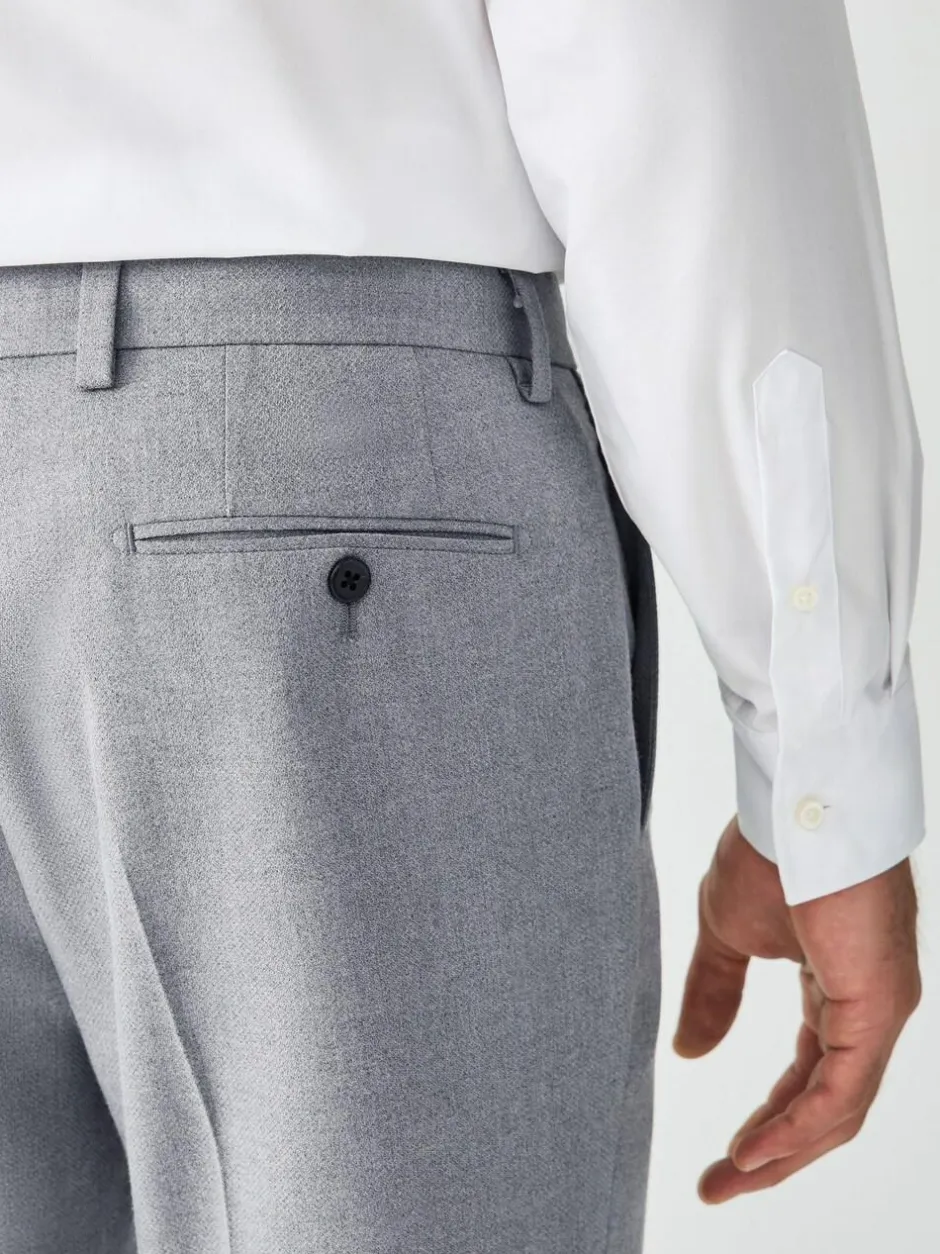 Next Skinny Fit Textured Suit Trousers Grey