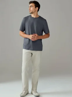 Next Grey Slate Regular Fit Essential Crew Neck Cotton T-Shirt Hot