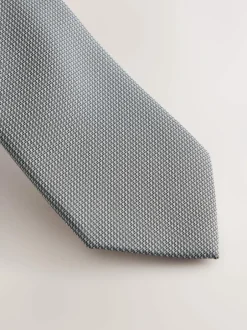 Next Grey Slim Textured Tie Best