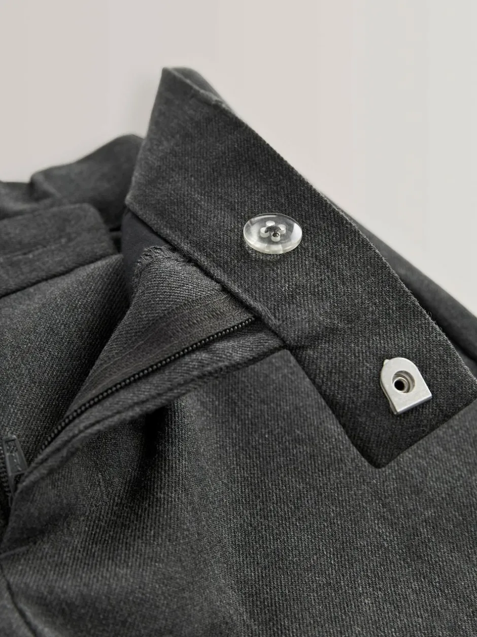 Next Slim Waist School Formal Trousers (3-17yrs) Grey Hot