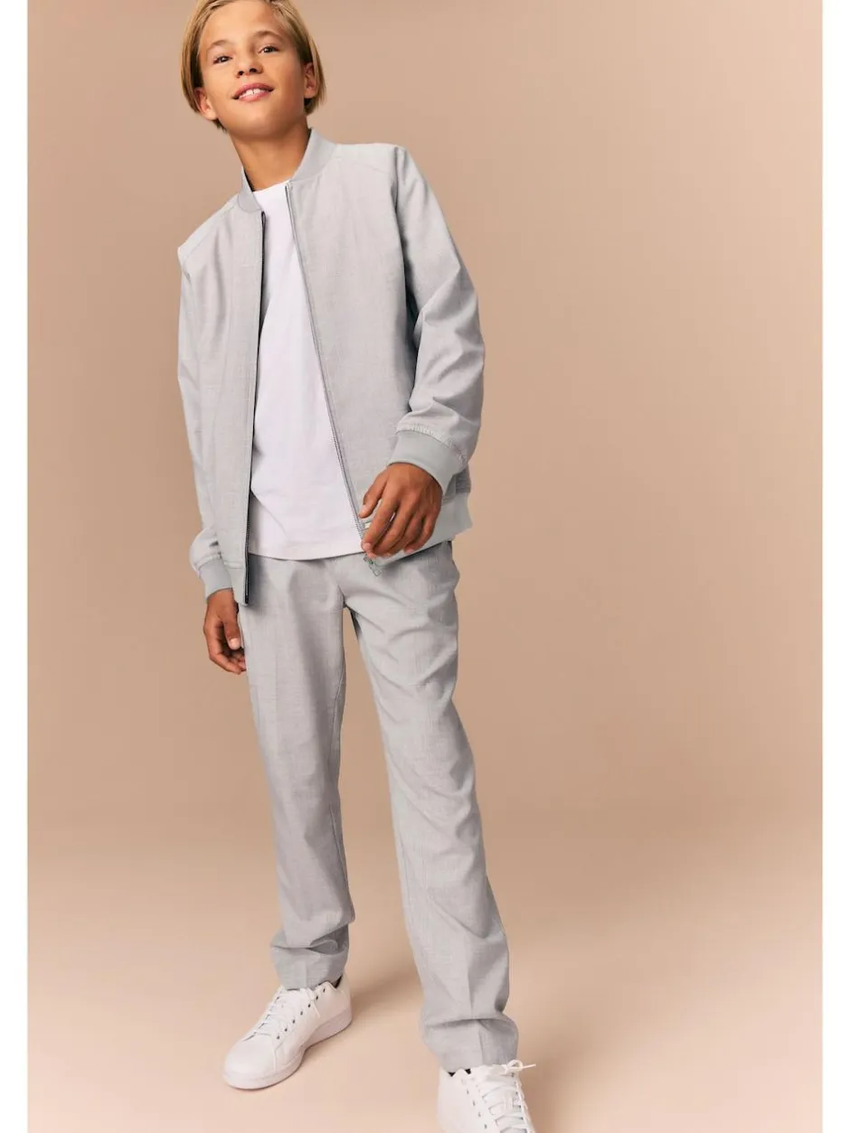 Next Grey Smart Bomber Jacket (3-16yrs) Best