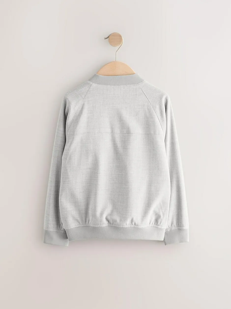 Next Grey Smart Bomber Jacket (3-16yrs) Best
