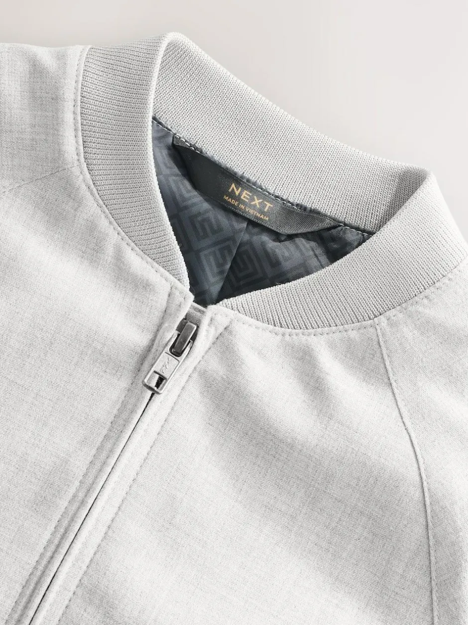 Next Grey Smart Bomber Jacket (3-16yrs) Best