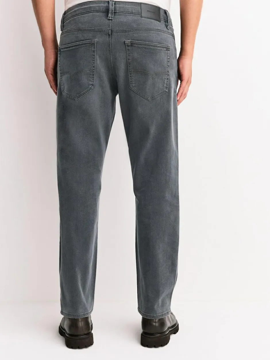 Next Grey Straight Fit Motionflex Jeans Best
