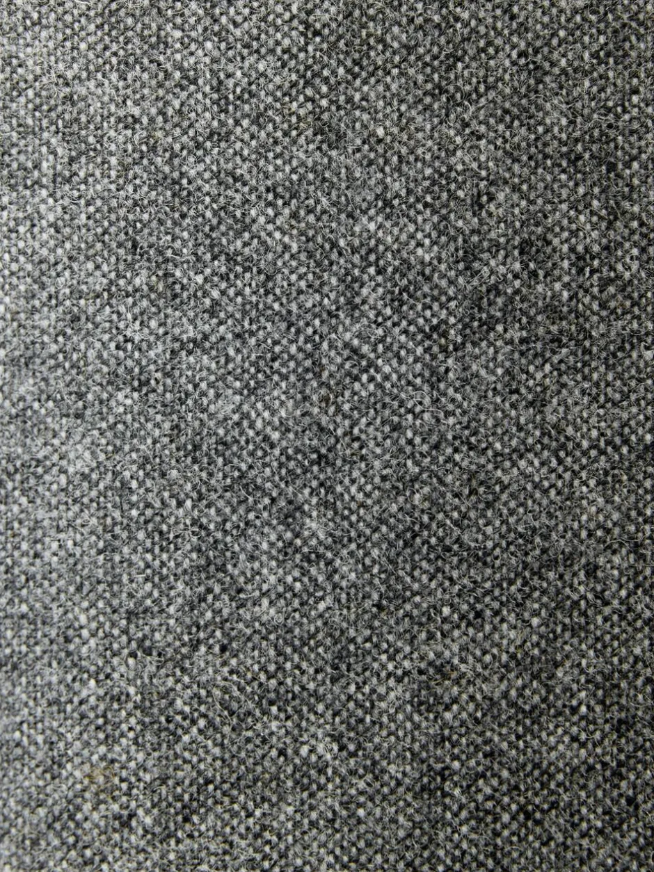 Next Tailored Fit Signature Abraham Moon 100% British Wool Donegal Suit Trousers Grey Clearance