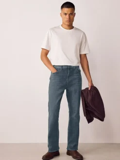Next Bootcut Vintage Wash Denim Jeans Grey Tint Discount