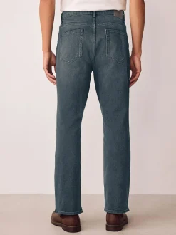 Next Bootcut Vintage Wash Denim Jeans Grey Tint Discount