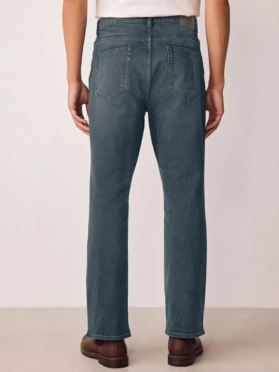 Next Bootcut Vintage Wash Denim Jeans Grey Tint Discount