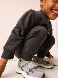 Next Touch Fastening Elastic Lace Trainers Grey Best