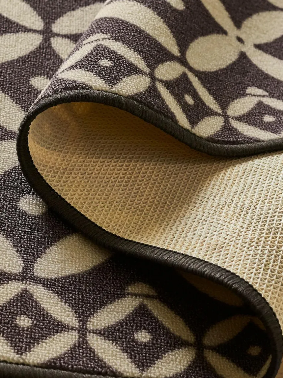 Next Grey Washable Tile Runner Outlet
