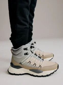 Next Water Resistant Pull On Boots Grey Clearance