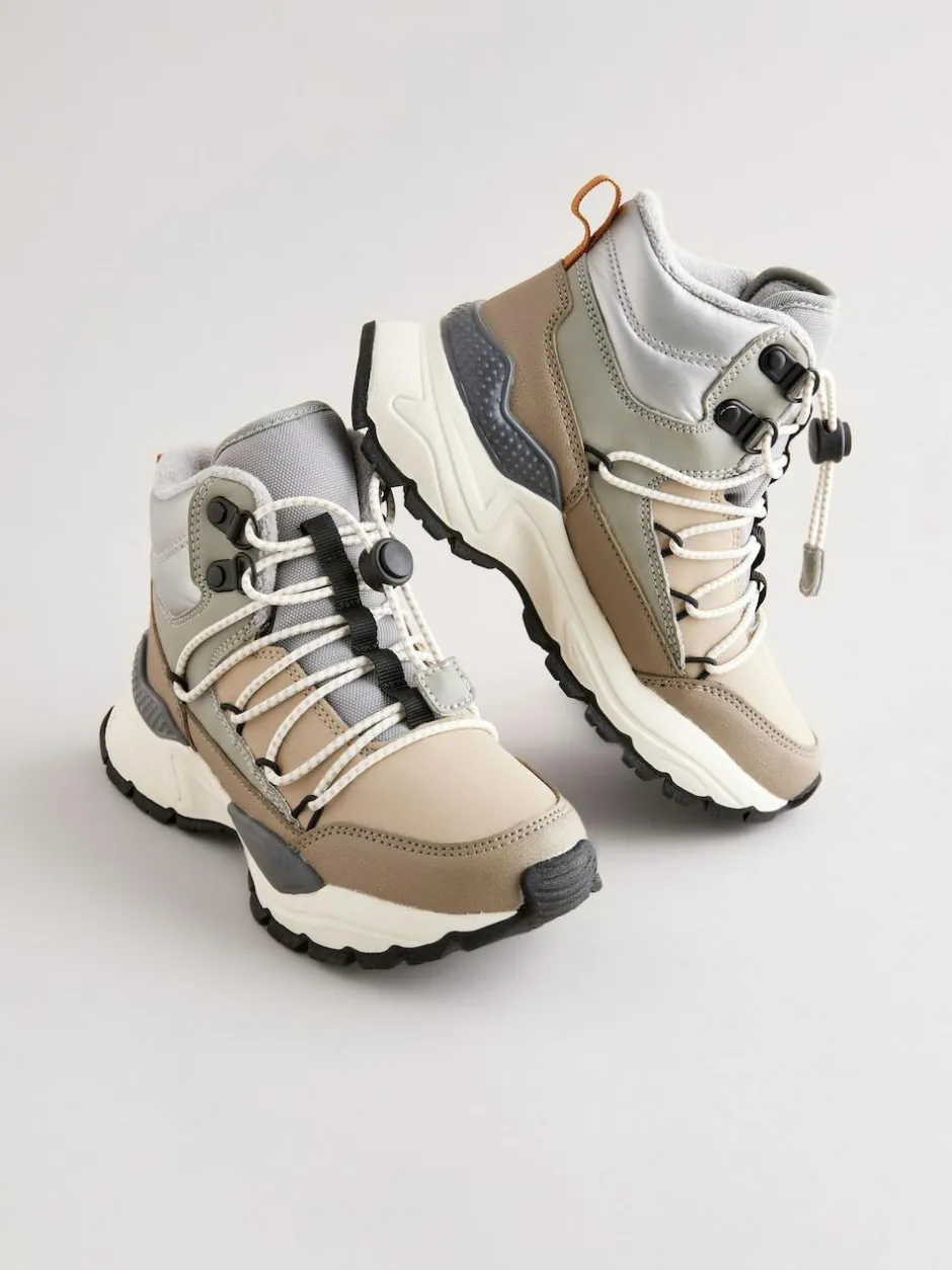 Next Water Resistant Pull On Boots Grey Clearance