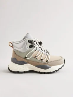 Next Water Resistant Pull On Boots Grey Clearance
