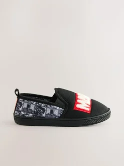Next Grey/Black Marvel Cupsole Slippers Online