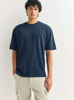 Next Grey/Light Blue/Navy Blue Marls Relaxed Fit Heavyweight T-Shirts 3 Pack Online