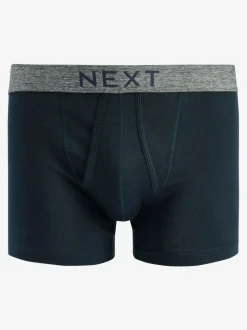 Next 4 pack A-Front Pure 100% Cotton Boxers Grey/Navy Online