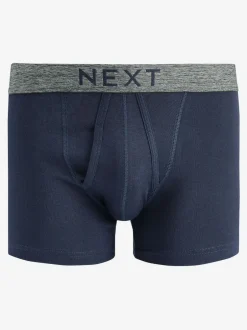 Next 4 pack A-Front Pure 100% Cotton Boxers Grey/Navy Online