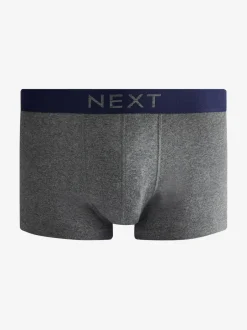 Next 4 pack Hipster 100% Cotton Boxers Grey/Navy Outlet