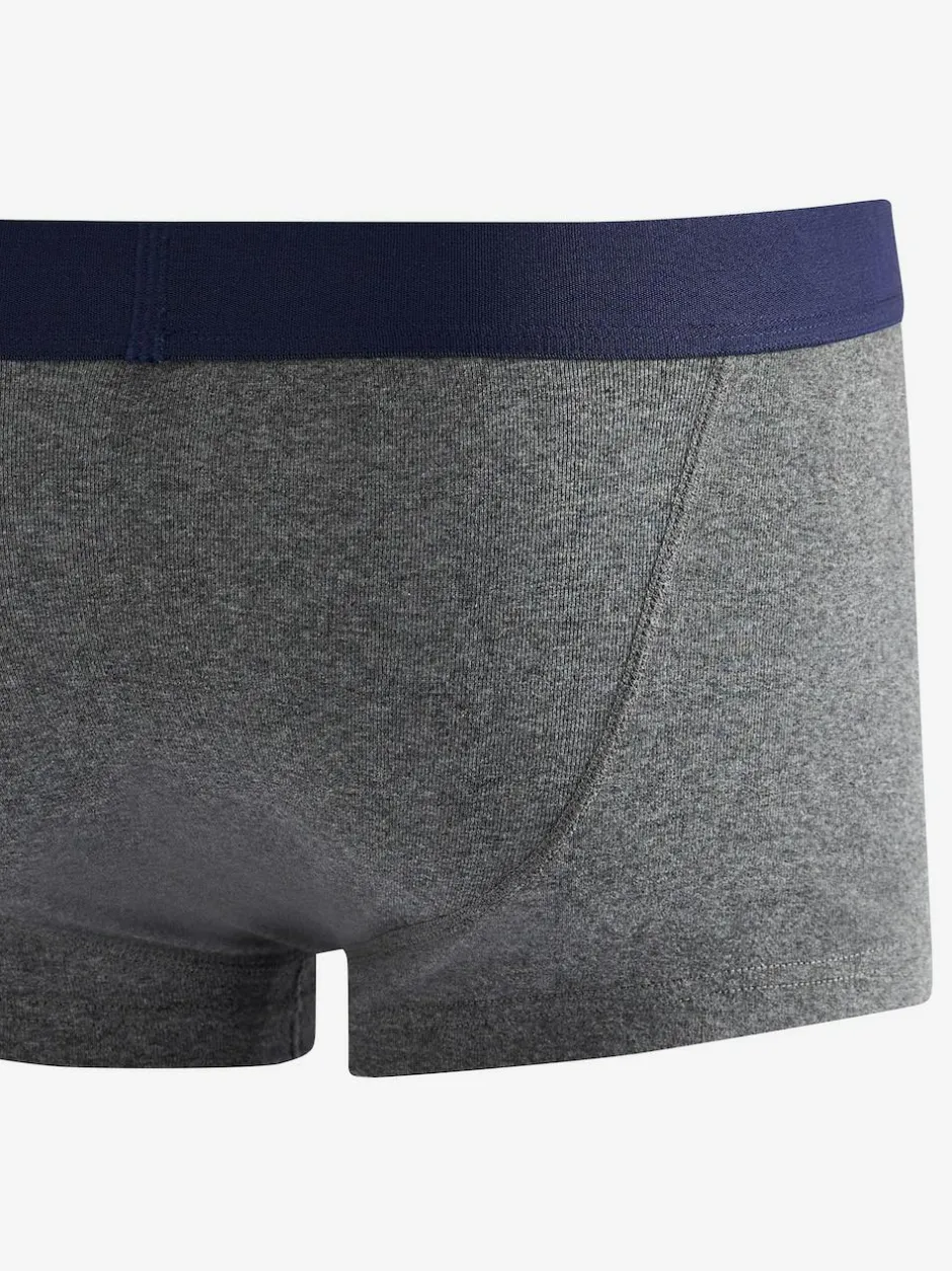 Next 4 pack Hipster 100% Cotton Boxers Grey/Navy Outlet