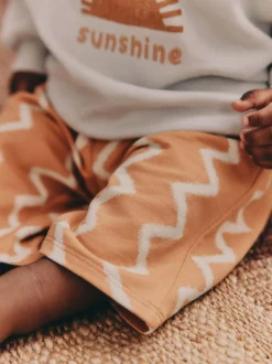 Next Grey/Rust Sun Sweat Top and Joggers Baby Set (0mths-2yrs) Outlet