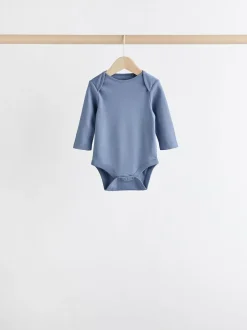 Next Grey/White Long Sleeve Bodysuits 5 Pack Clearance