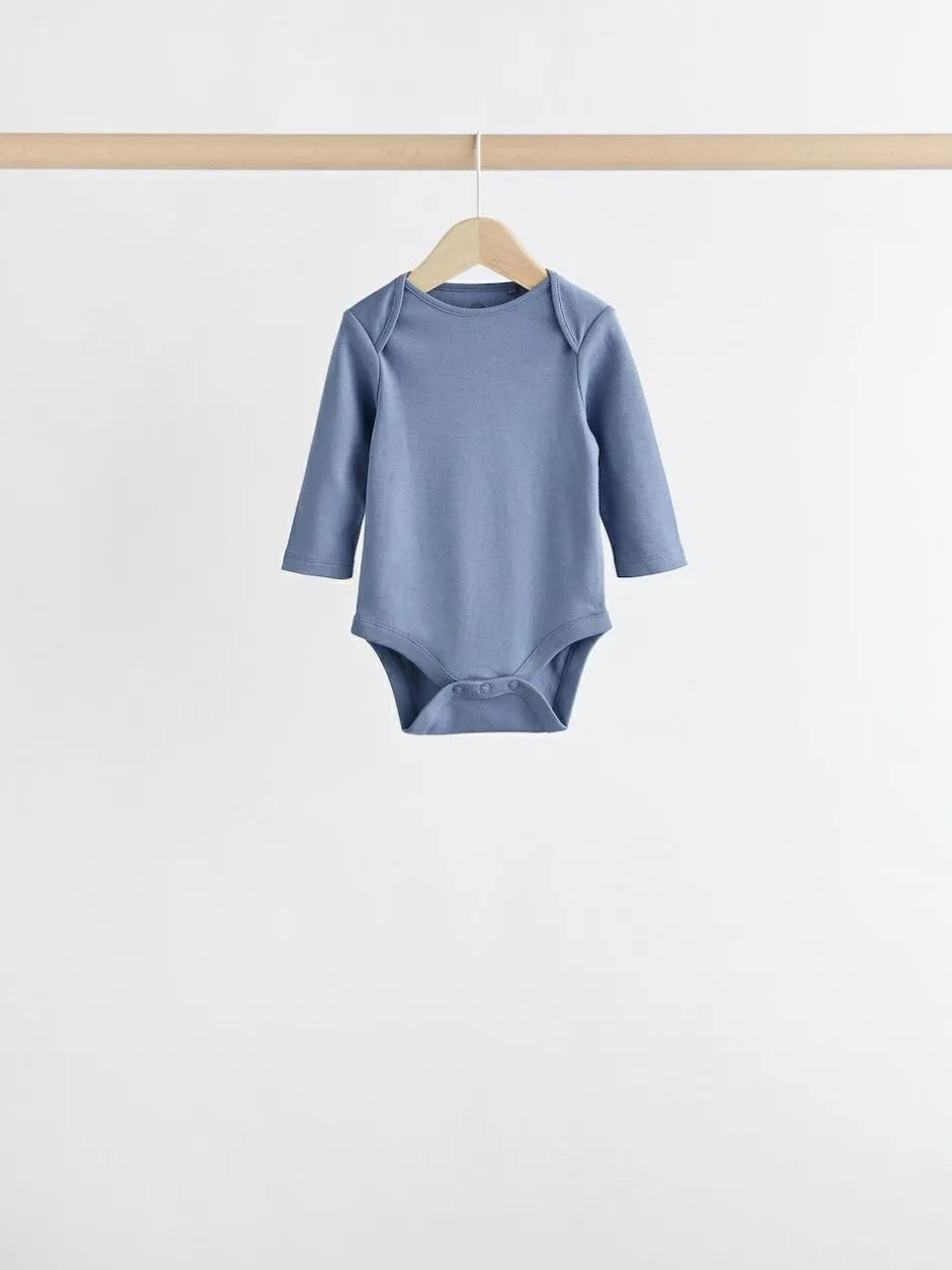 Next Grey/White Long Sleeve Bodysuits 5 Pack Clearance