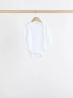 Next Grey/White Long Sleeve Bodysuits 5 Pack Clearance