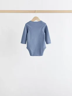 Next Grey/White Long Sleeve Bodysuits 5 Pack Clearance