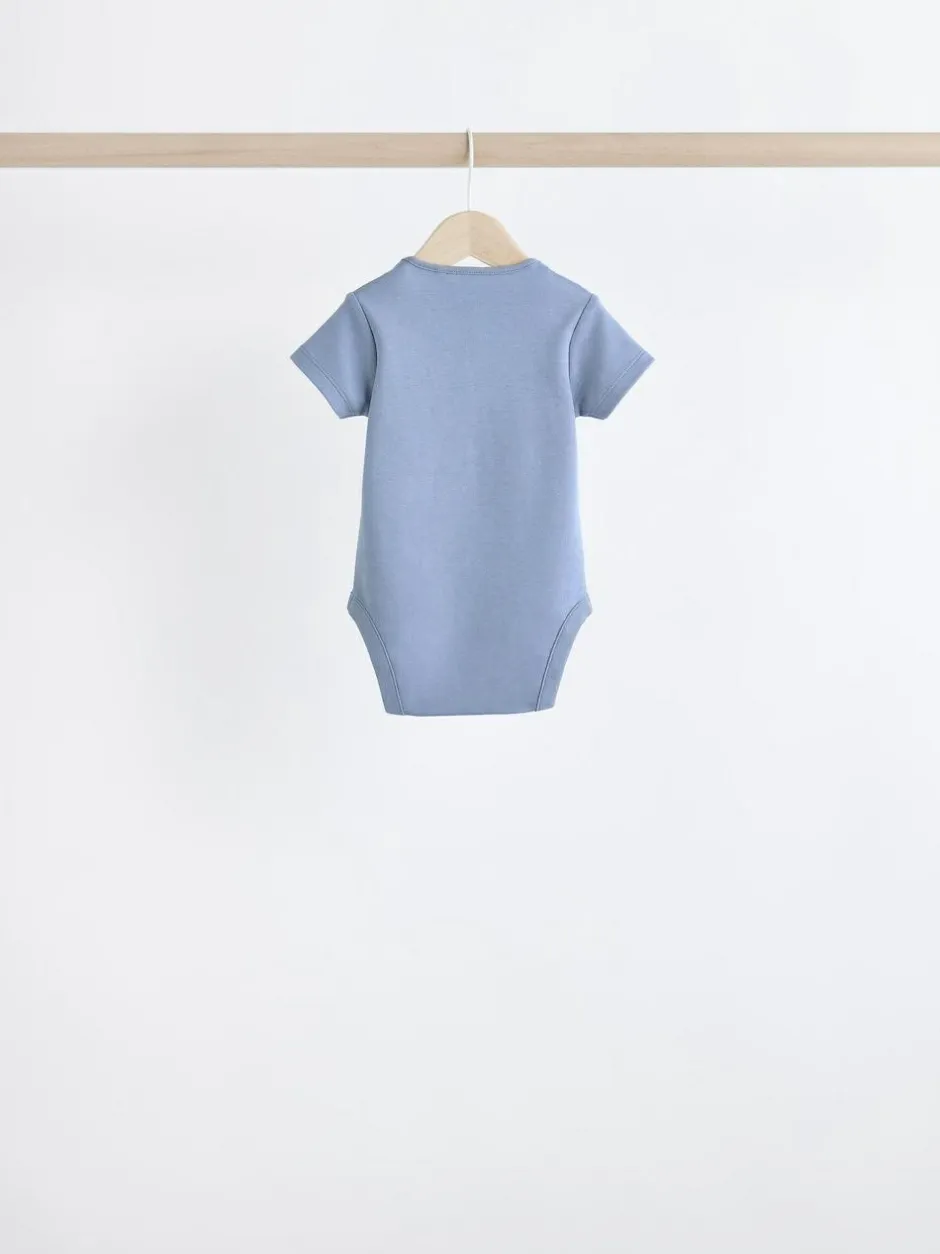 Next Grey/White Short Sleeve Bodysuits 5 Pack Best