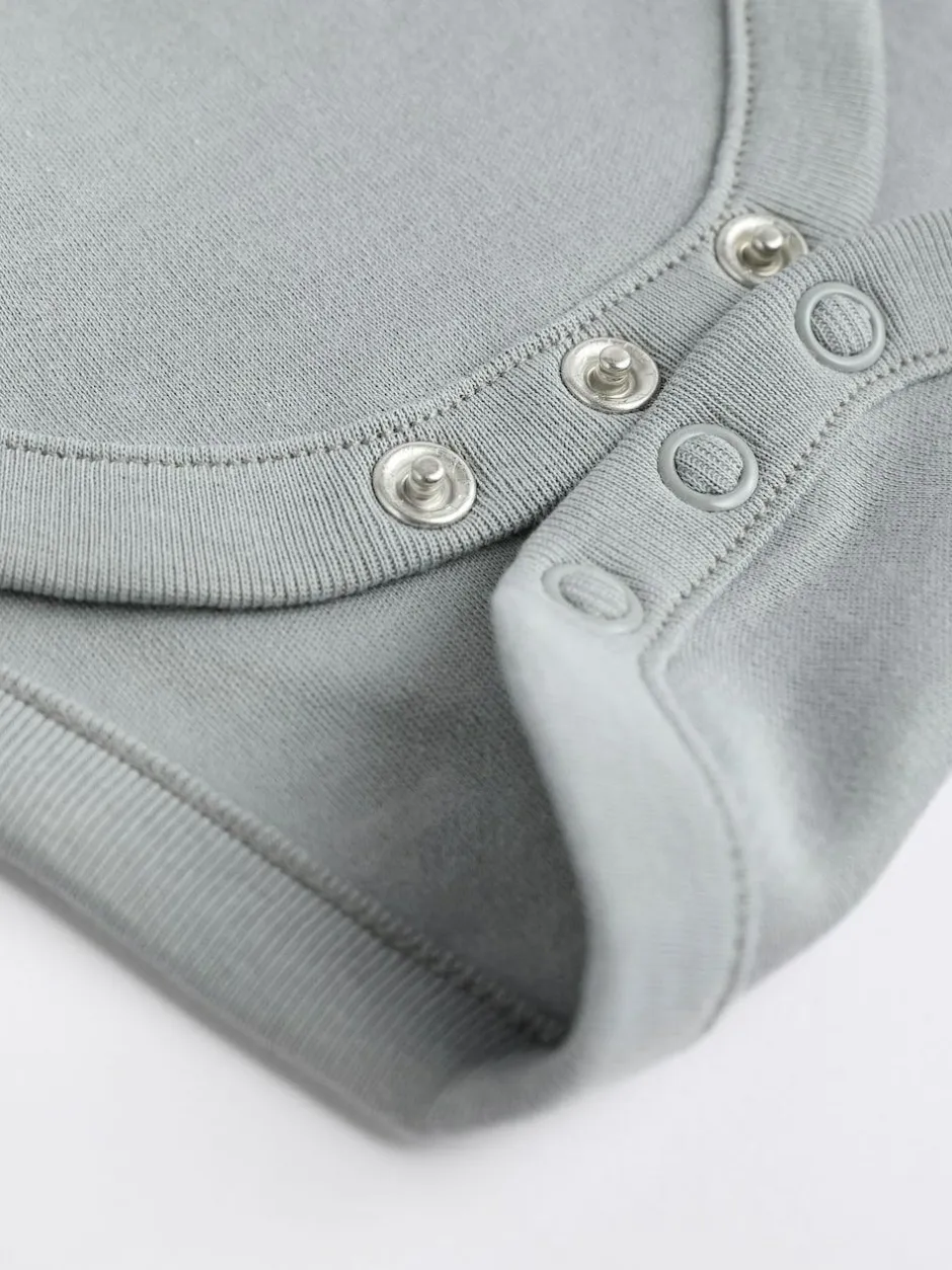 Next Grey/White Short Sleeve Bodysuits 5 Pack Best
