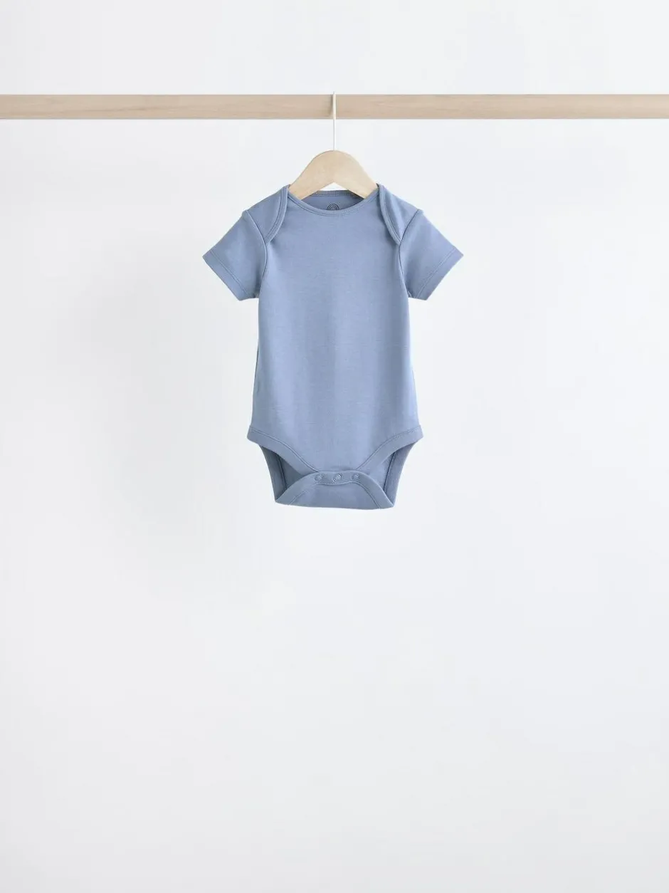 Next Grey/White Short Sleeve Bodysuits 5 Pack Best