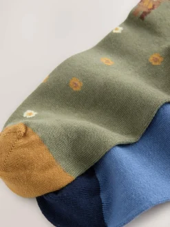 Next Warm Handle Cotton Ankle Socks 2 Pack Hamish The Highland Cow Scene Online