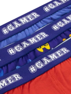 Harry Bear Blue Boys Gaming Trunks 3 Pack Outlet
